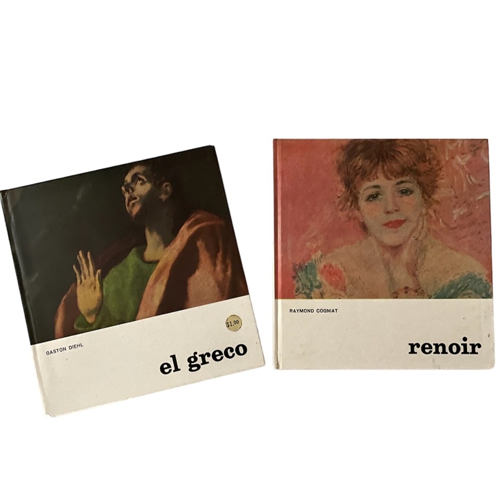 El Greco by Gaston Diehl Crown, Renoir (Artist Monographs) (Hardcover) Set of 2